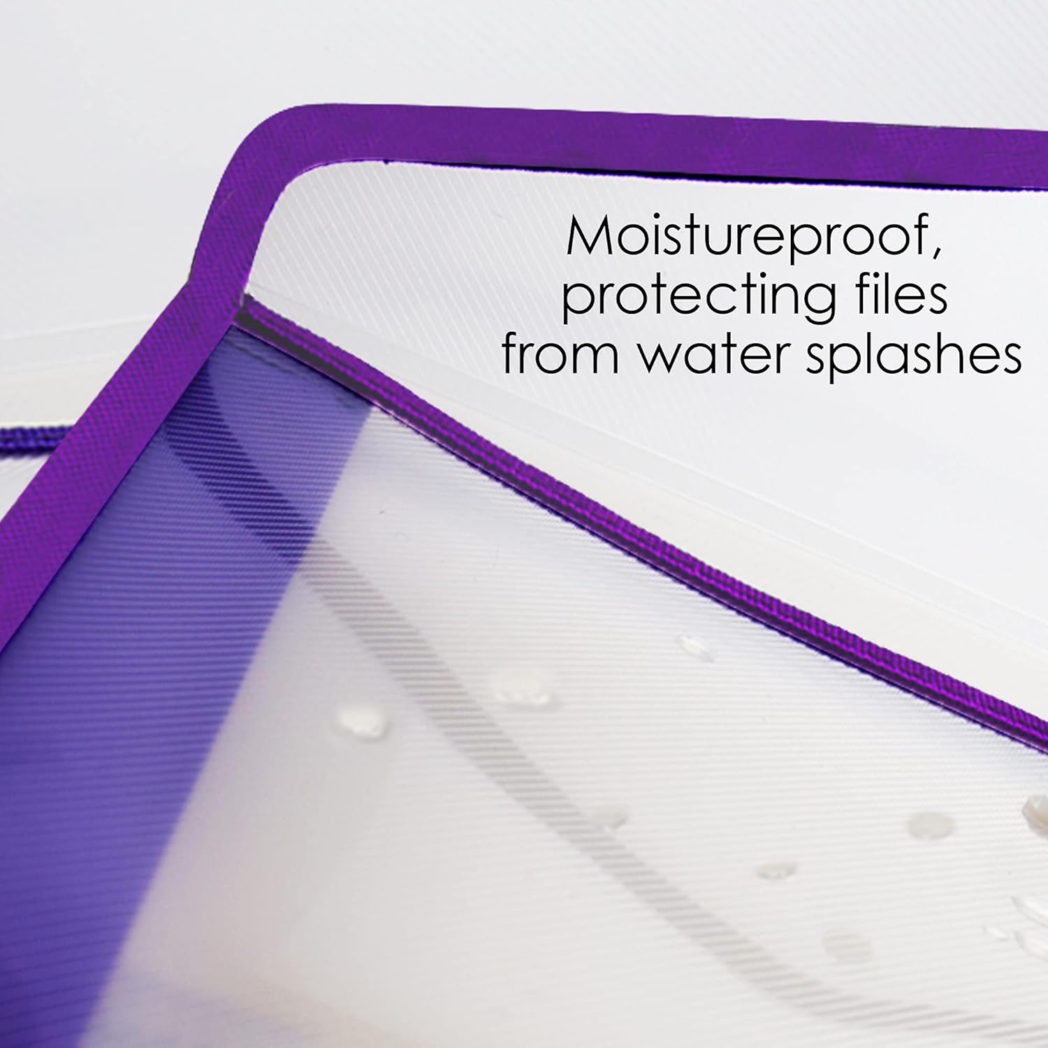 BAZIC Products Plastic File Folder, Letter Size File Folders V-Flap, Home Office School Supplies, Portable Paper Organizer for Receipts Bills Documents, 24-Pack