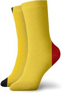 874 Trainer Socks, National Belgium Flag Running Socks Anti Bliste Athletic Socks Eco Friendly Socks For Outdoor Walking Yoga 40cm