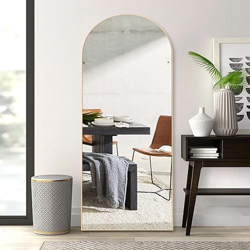 Miniatura 36 de NeuType - Espejo de cuerpo completo, espejo de pie de cuerpo completo, 64 x 21 pulgadas con soporte, espejo de pie para colgar o apoyar contra