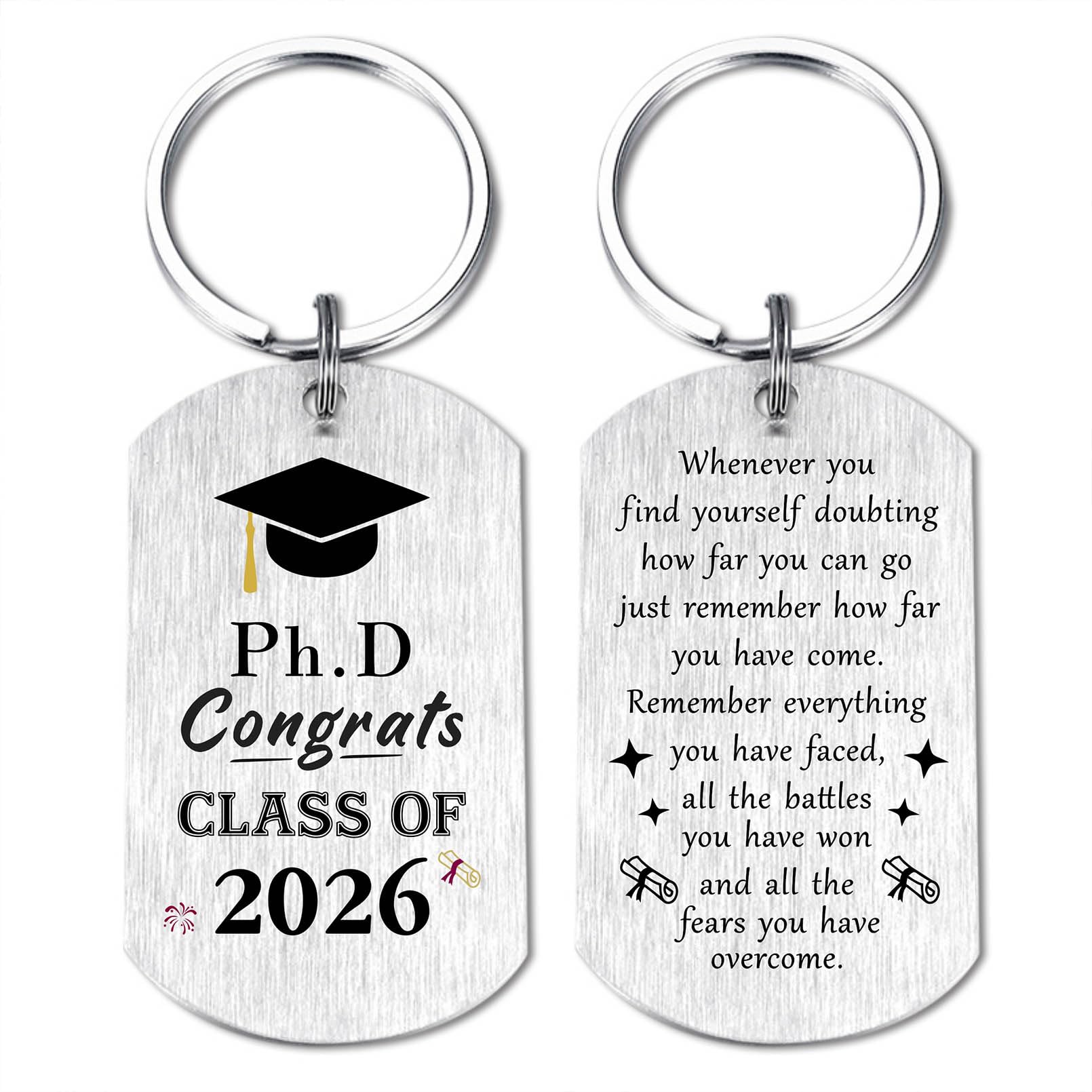Graduation Gifts for Men Women - Graduation Decorations Class of 2025 Keychain for High Middle School College PHD MBA