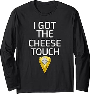 Cheese Touch Shirt Cheese and Mouse Funny Cheese Lovers Gift Long Sleeve T-Shirt