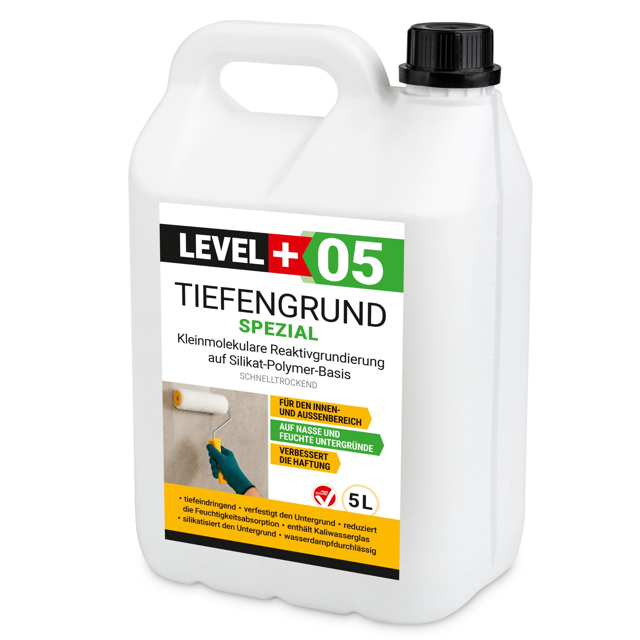 Grunt Krzemianujący 5L Grunt Głęboko Penetrujący + Szkło Wodne Level+05