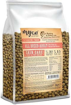 MyCat Original Az Tahıllı Hamsi & Somon Balıklı Skin Care Yetişkin Kedi Maması 1kg
