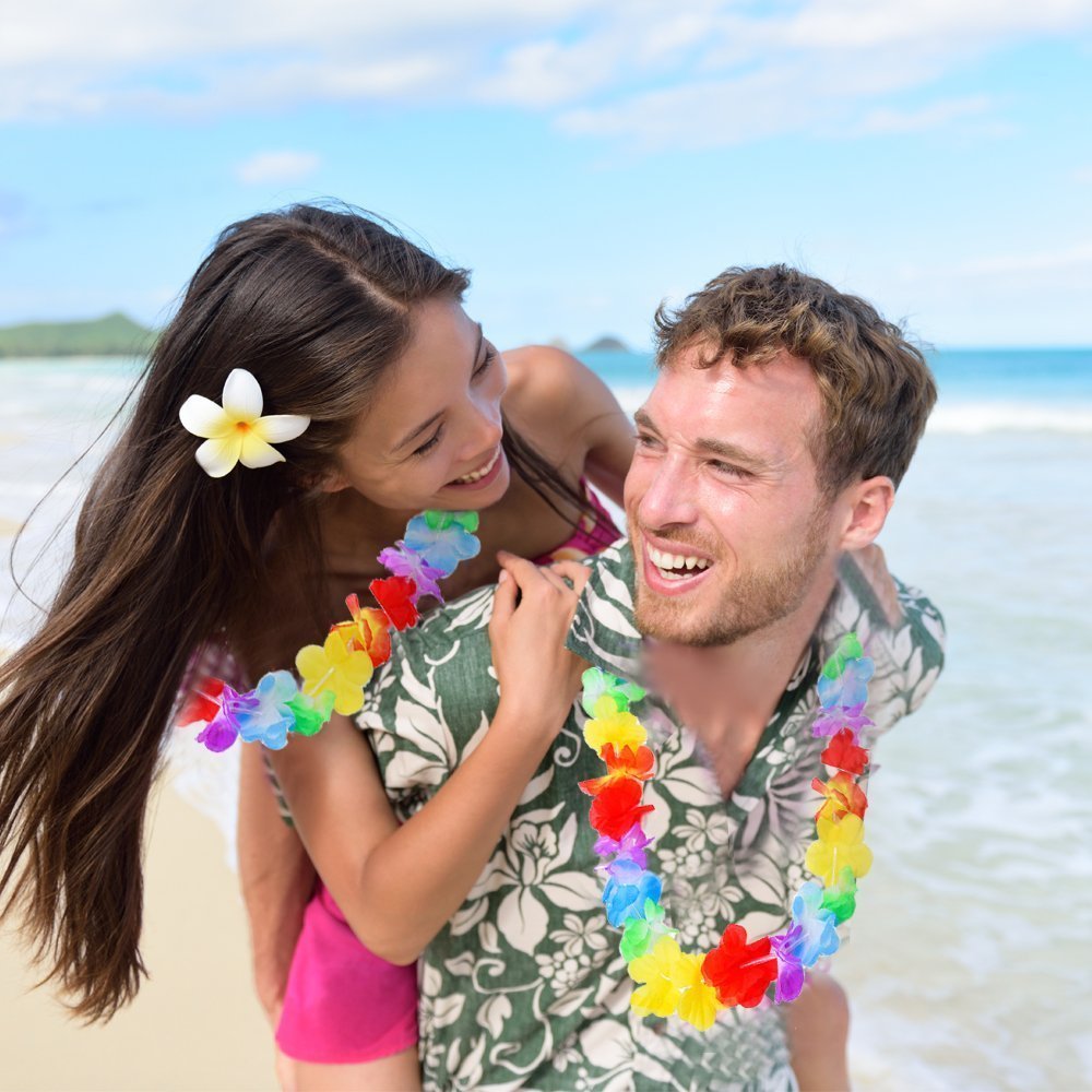 Fiesta Guirca Ghirlande hawaiane Feste Party Fiori collane (300)