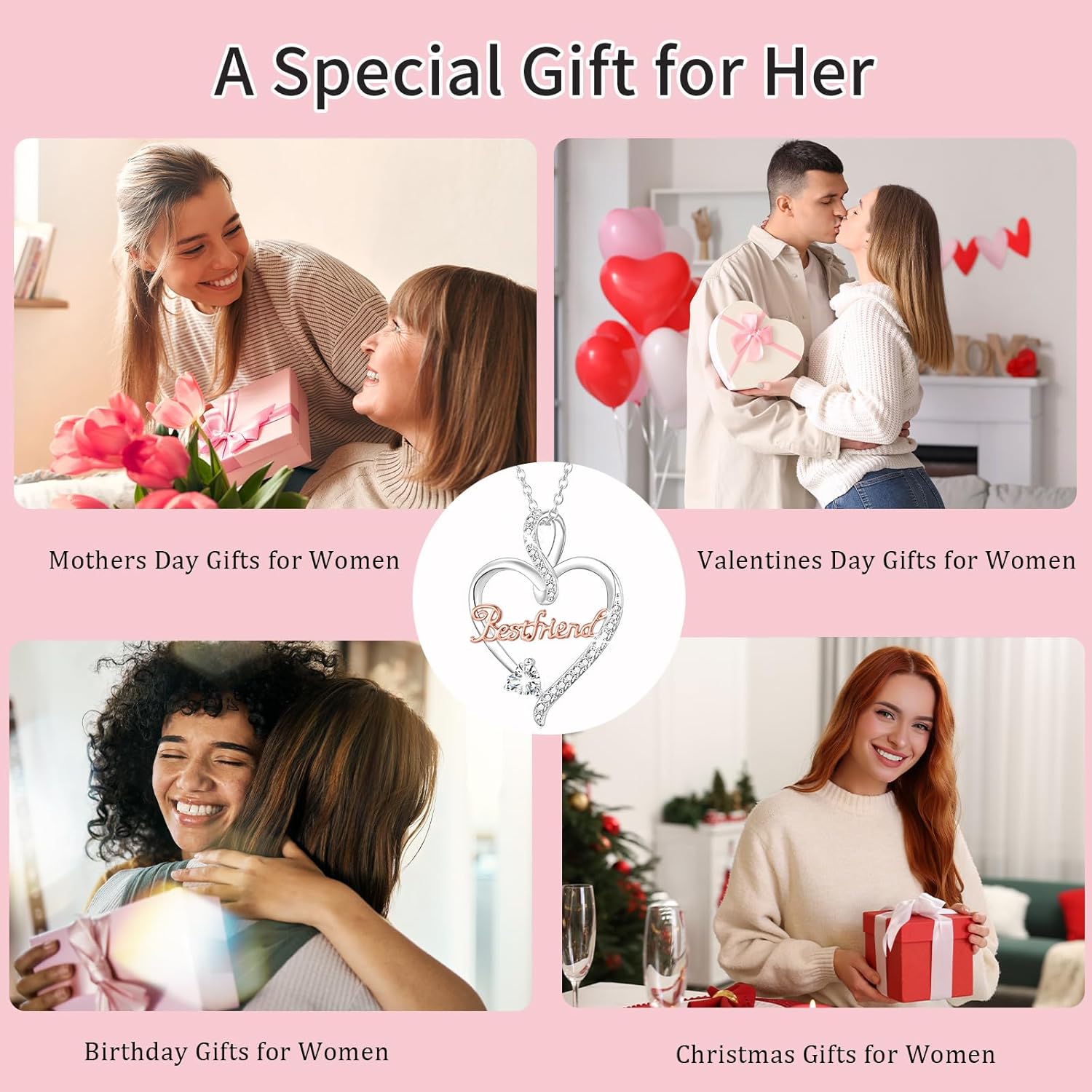 Easter Basket Stuffers - Daughter Nana Grandma/Aunt Heart Infinty Pendant Necklace Jewelry Gifts Birthday Christmas Mother's Day for her Girlfriend Wife - Image 6