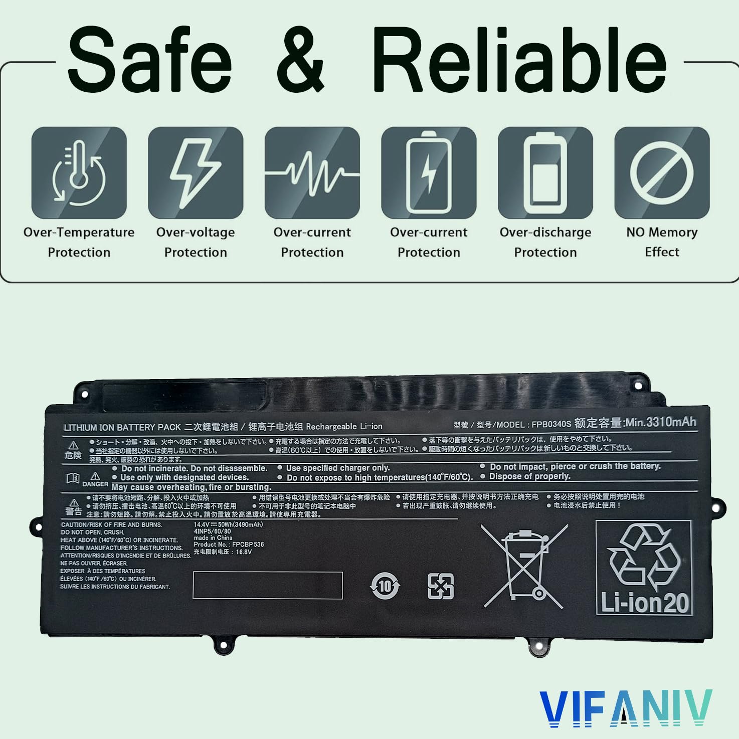 Fujitsu FP0352S リチウムイオンバッテリー 3100mAh Fujitsu FP0352S リチウムイオンバッテリー 3100mAh