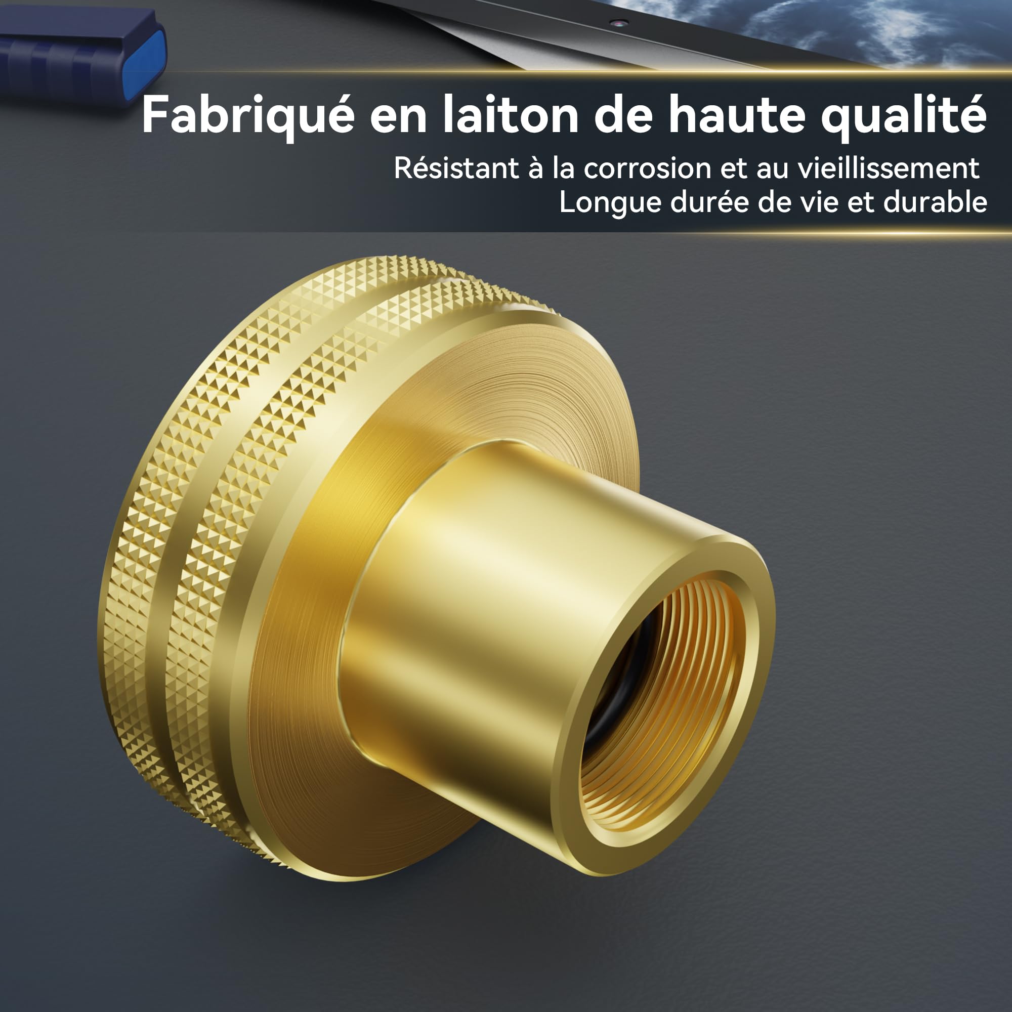 Adaptateur GPL Remplissage Bouteille de Gaz Multipays, Laiton Adaptateur GPL 21,8 mm Type Dish pour France, Italie, Allemagne de l'est, Suède, Balkans et Europe de l'est
