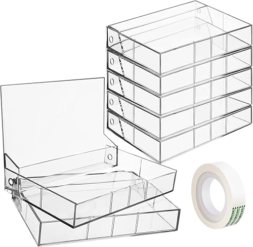 Paquete de 20 fundas de casete de plástico transparente en blanco, cinta de casete de audio, almacenamiento individual con cinta transparente para