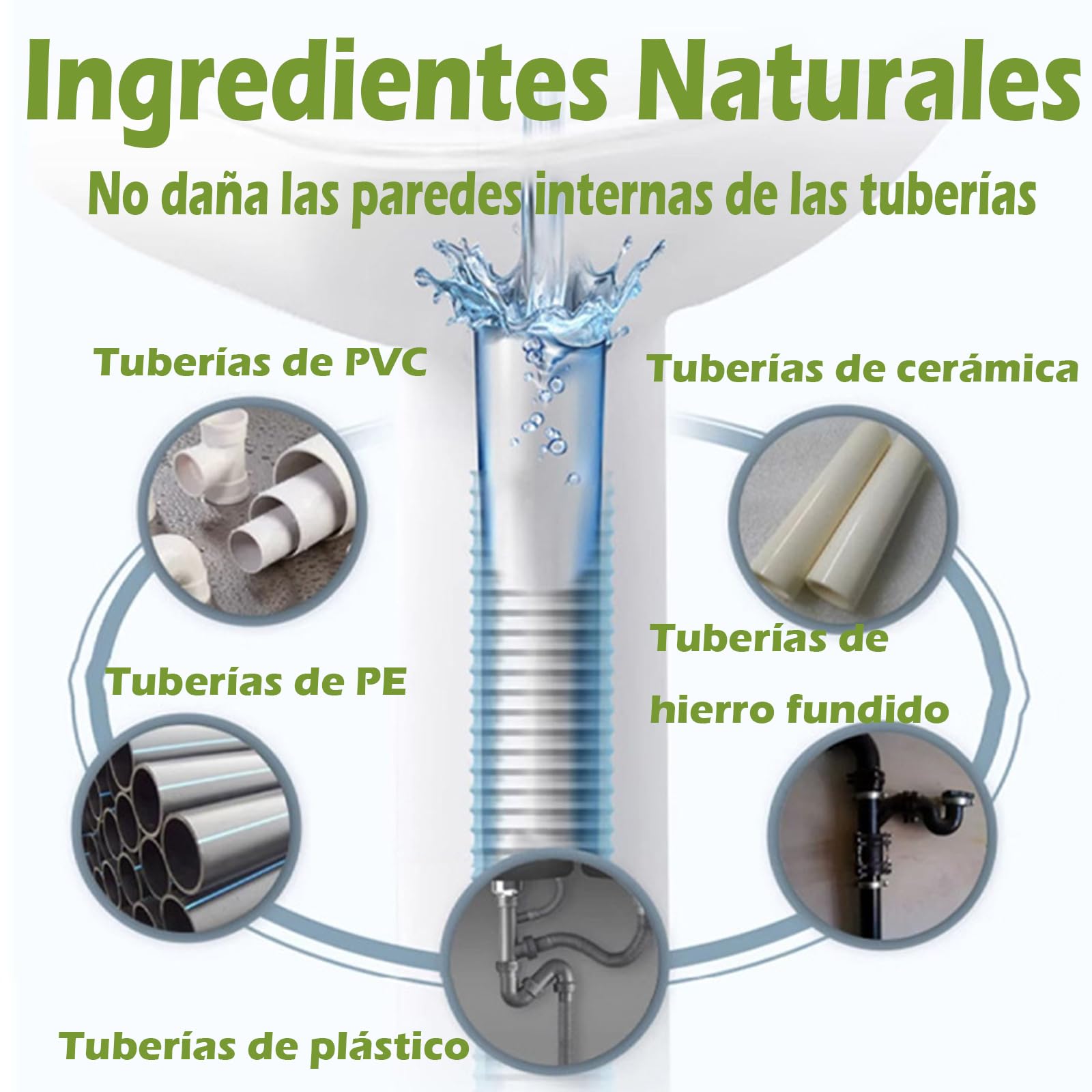 Pipe Bobo Desatascador, Pipe Bobo Drain Cleaner, Adecuado Para Lavabos, Duchas, Inodoros Y DesagüEs De Piso; Seguro Para Todas Las TuberíAs (3pcs)