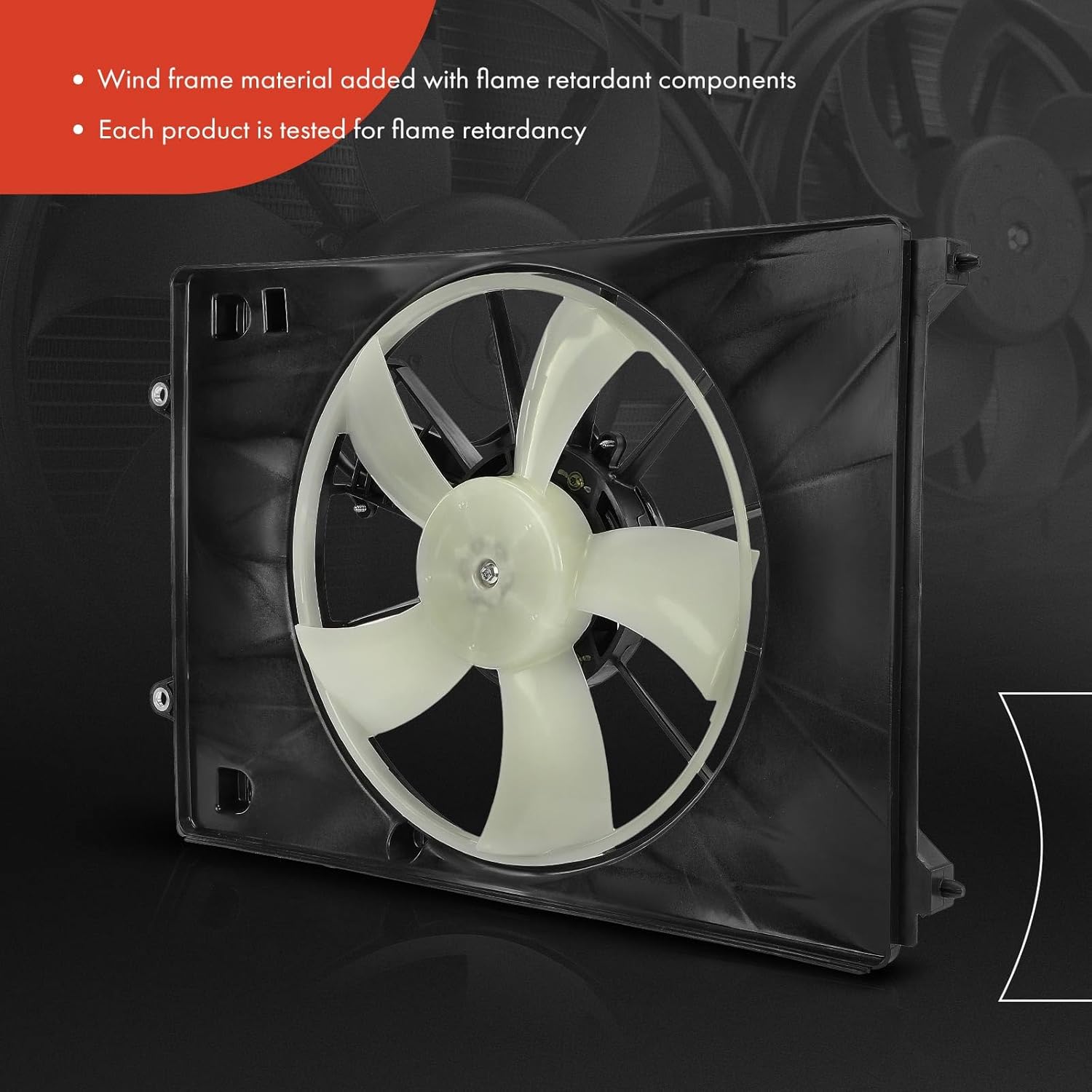 A-Premium A/C Condenser Fan Assembly Compatible with Select Acura Models -MDX 2022 3.5L - Replace# 3861561AA01PFM