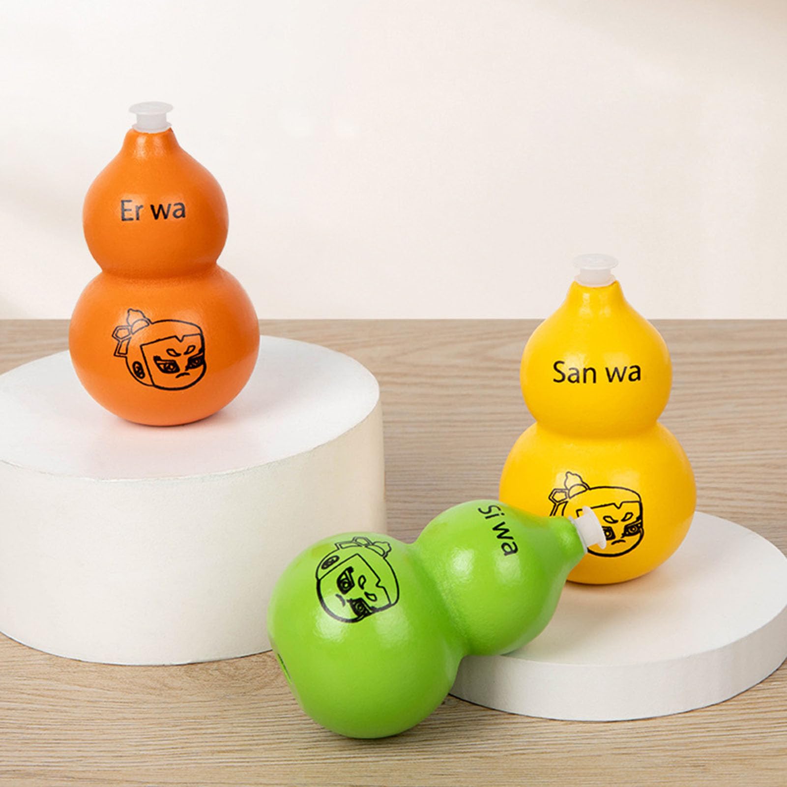 Fischietto per Bambini a Forma di Zucca, Giocattolo Fischietto a Forma di Calabash dei Cartoni Animati