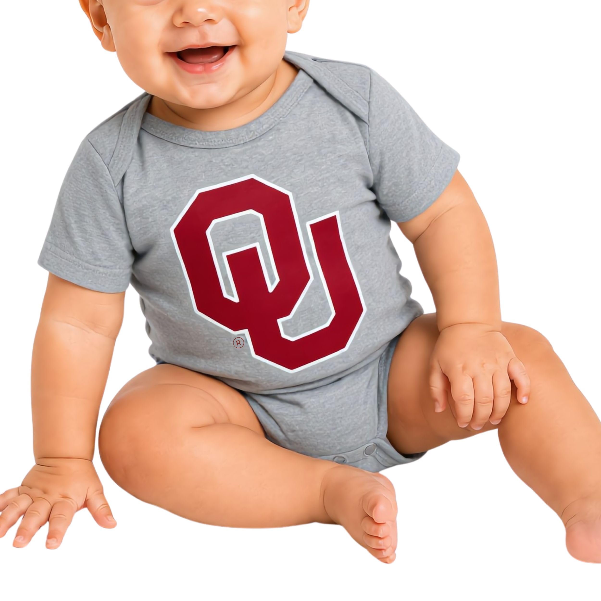 NCAA Short Sleeve Infant Tech Romper-Big Logo 100% Polyester