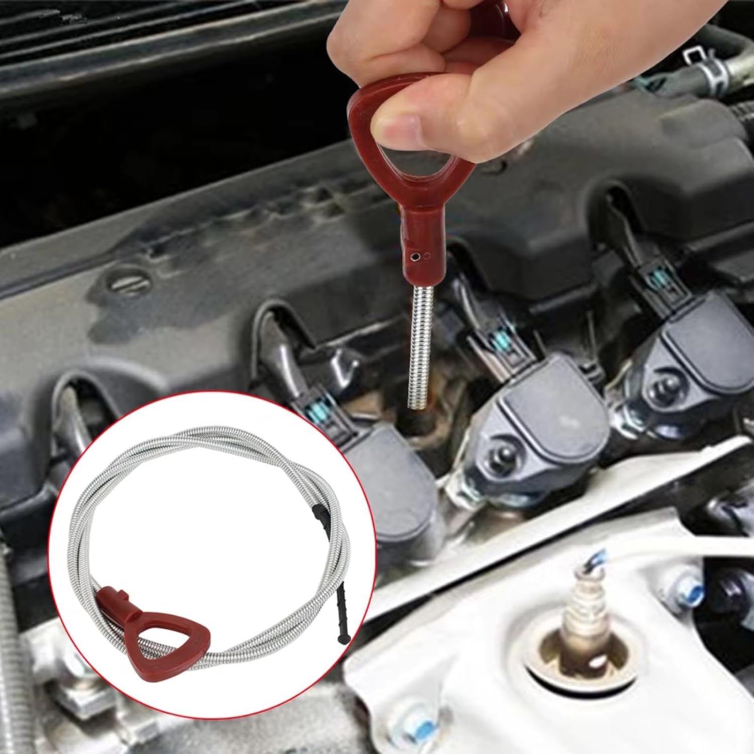 Car Engine Oil Dipstick for Benz for Cclass for W202 for W203 for W204 1 Pcs Car Transmission Gearbox Dipstick Replacement 140589152100