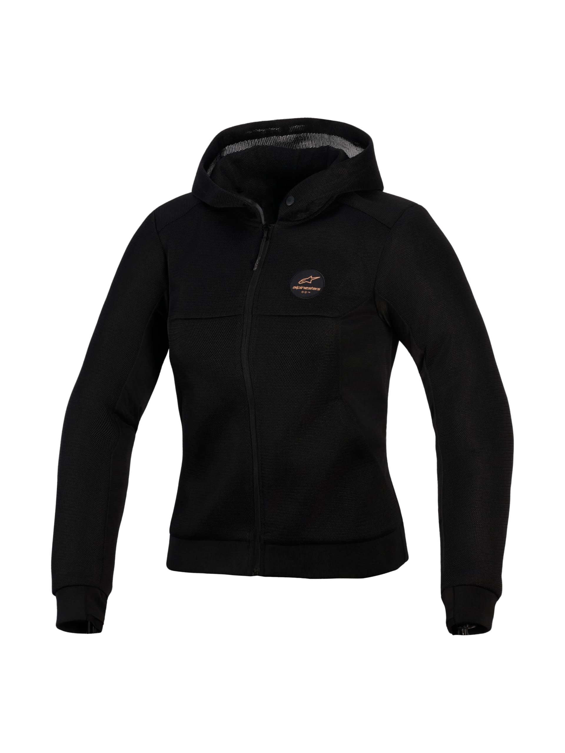 Alpinestars Stella Chrome Superairflow Damska motocyklowa bluza z zamkiem, czarny, XL