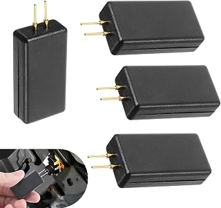 4PCS Car Airbag Detection Simulator, 2 Pin Diagnostic Scanner Trouble Shooting Repair Tool, Airbag Bypass Resistor Testing Instrument, Universal for Most Cars, SUVs, Pickups (Black)