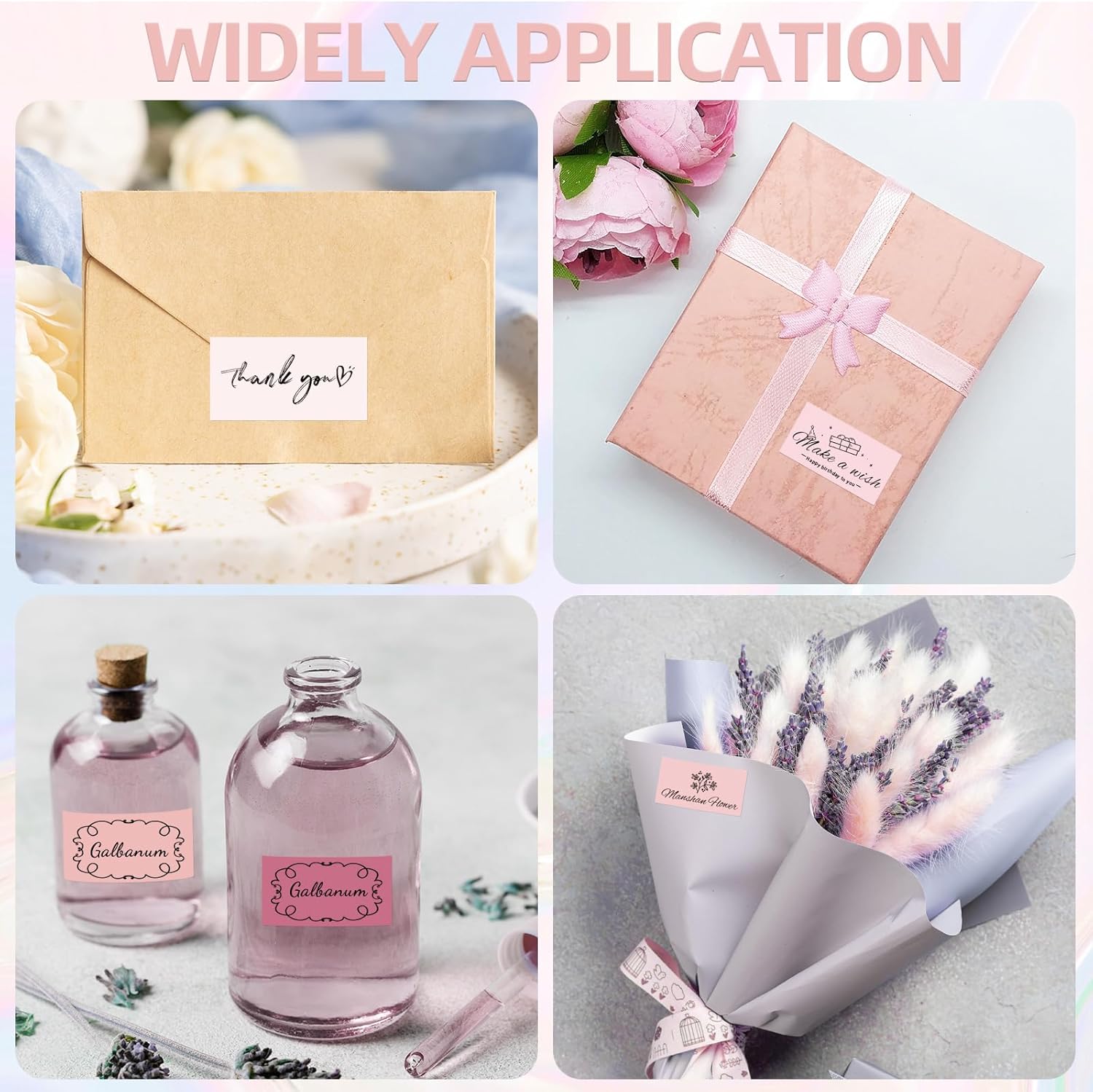 2''x1'' Pink Direct Thermal Barcode Labels,Self-Adhesive Thermal Printer Stickers for Address Design DIY Logo Business - Image 7