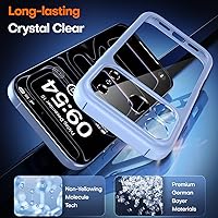 Vista 302 de TAURI Funda magnética 2 en 1 transparente para iPhone 14 Pro, compatible con Magsafe [no amarillenta] con protector de pantalla, protección de grado