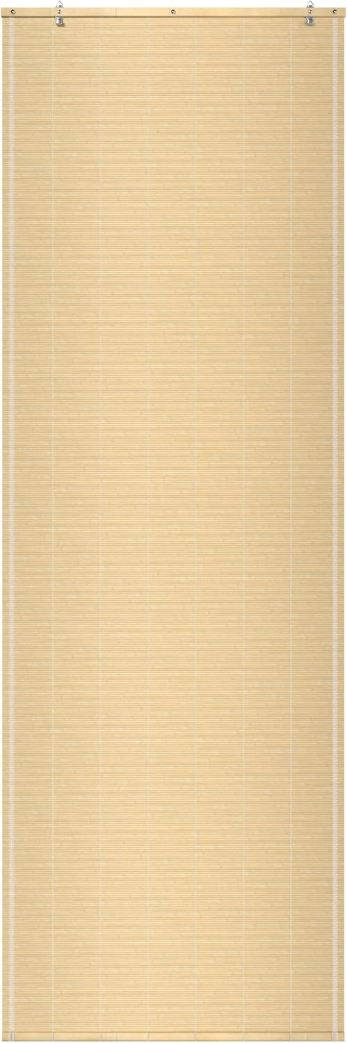 Red Lantern Matchstick Cordless Window Shade - Natural, 24" Wide