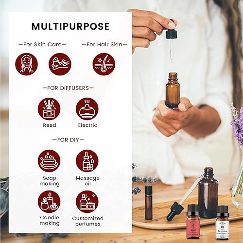 Miniatura 129 de yethious Aceite esencial de vainilla para difusor, aceite esencial de lavanda de vainilla orgánica, aceite de lavanda, aceites de aromaterapia 100%