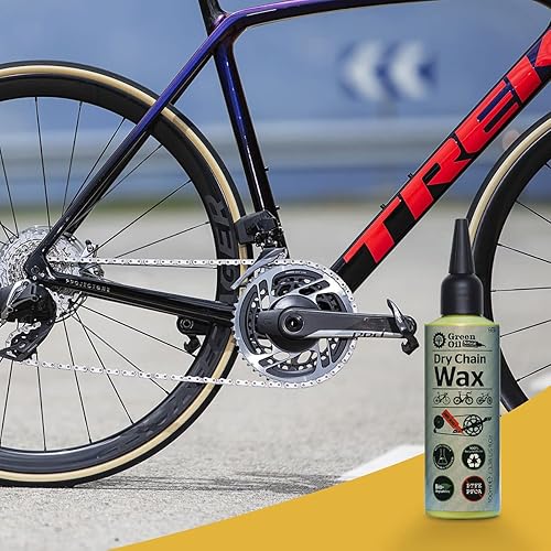 Miniatura 7 de GREEN OIL Cera seca para cadena de ciclo, blanca, 3.4 fl oz, biodegradable, natural, respetuosa con el medio ambiente, libre de PTFE PFOA aceite de