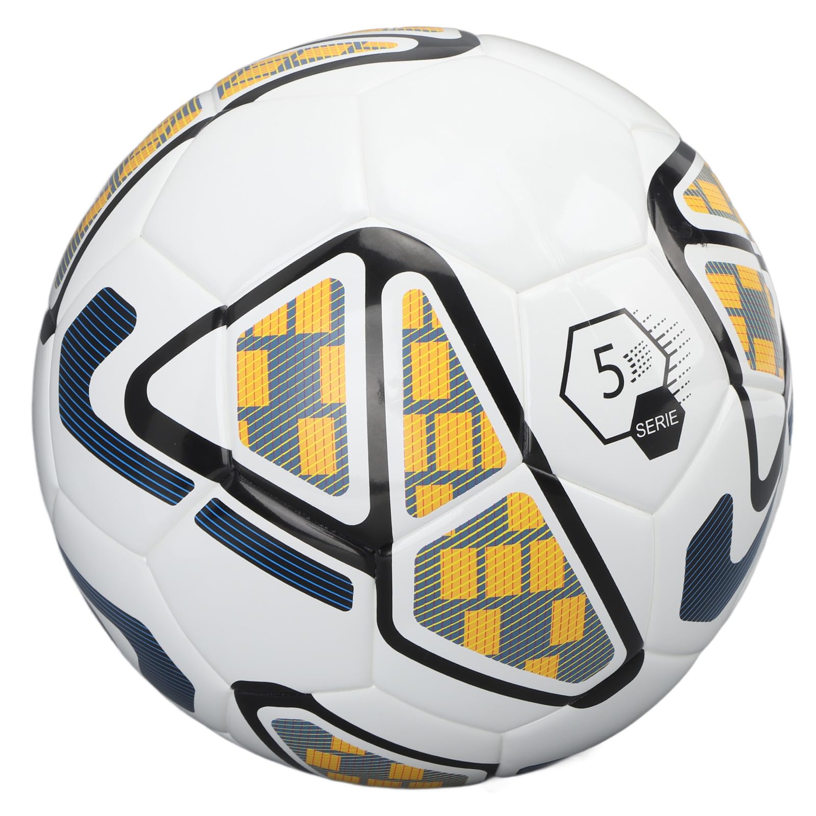 Pallone da calcio in materiale PU a prova di perdite per allenamenti indoor e outdoor, bianco