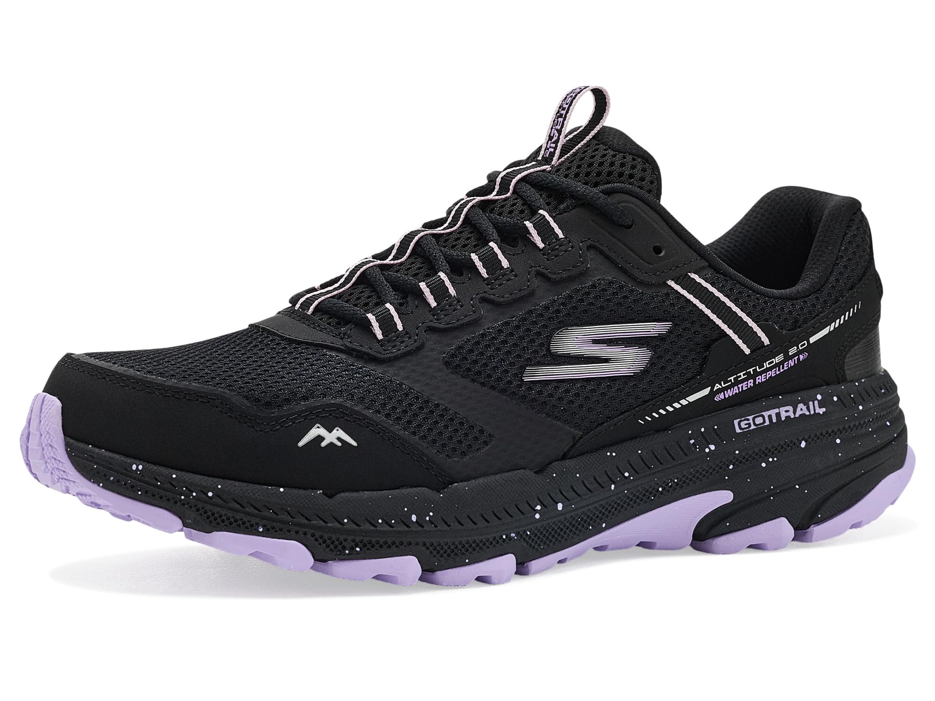 Skechers Women's Trail Altitude 2.0 Ravine | Lace-up leather &amp; mesh upper, Skechers Air-Cooled Goga Mat breathable insole with high-rebound cushioning, Water-repellent