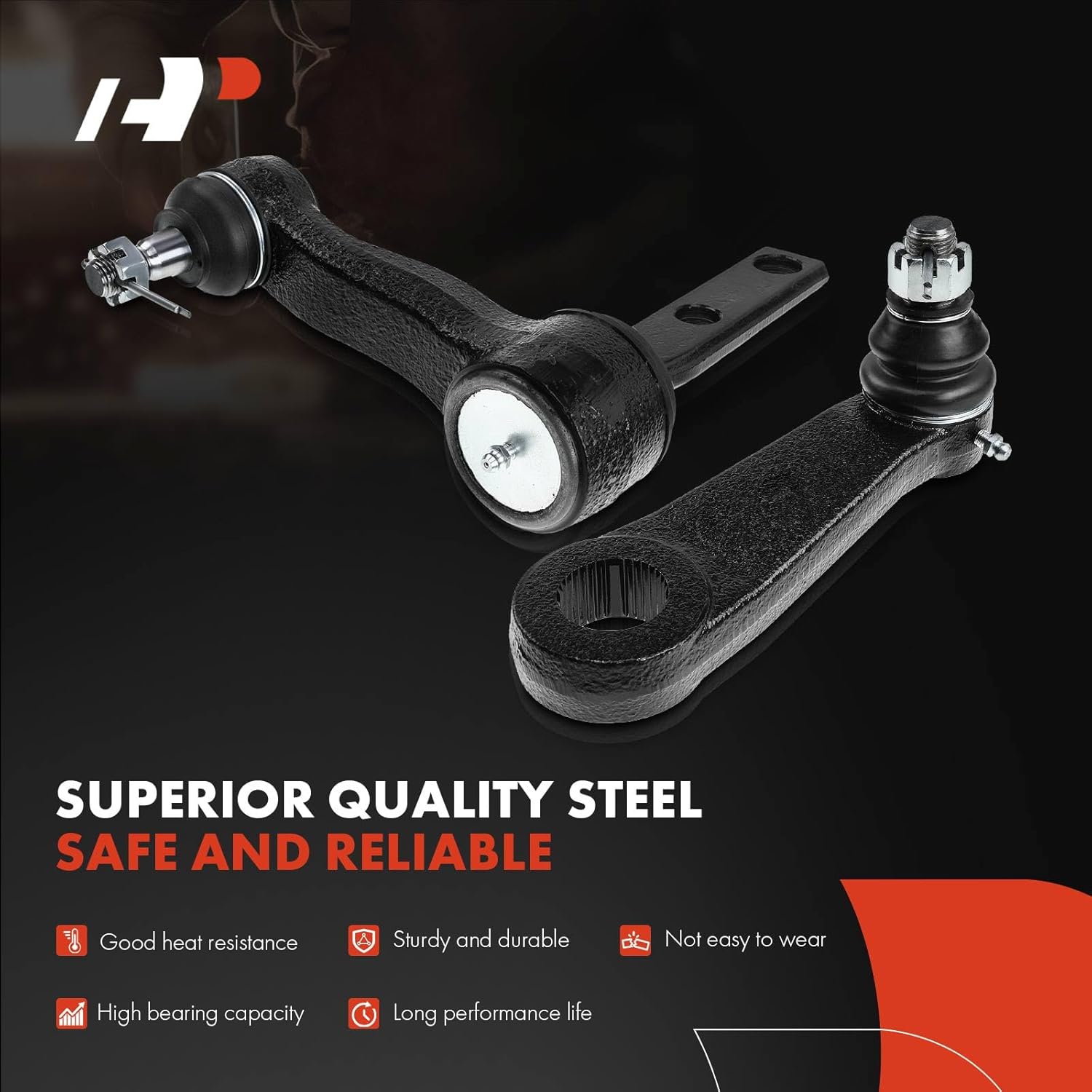 A-Premium Set of 8, Front Inner Outer Tie Rod End, Pitman Arm, Idler Arm, Compatible with Ford F-150 1997-2003, F-150 Heritage 2004, F-250 1997-1999, Expedition, Lincoln Navigator, Blackwood