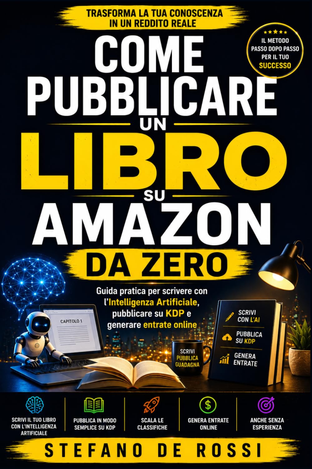 Come Pubblicare un Libro su Amazon da Zero: Guida pratica per scrivere con l'Intelligenza Artificiale, pubblicare su KDP e generare entrate online (Scrivere nell’Era dell’Intelligenza Artificiale)