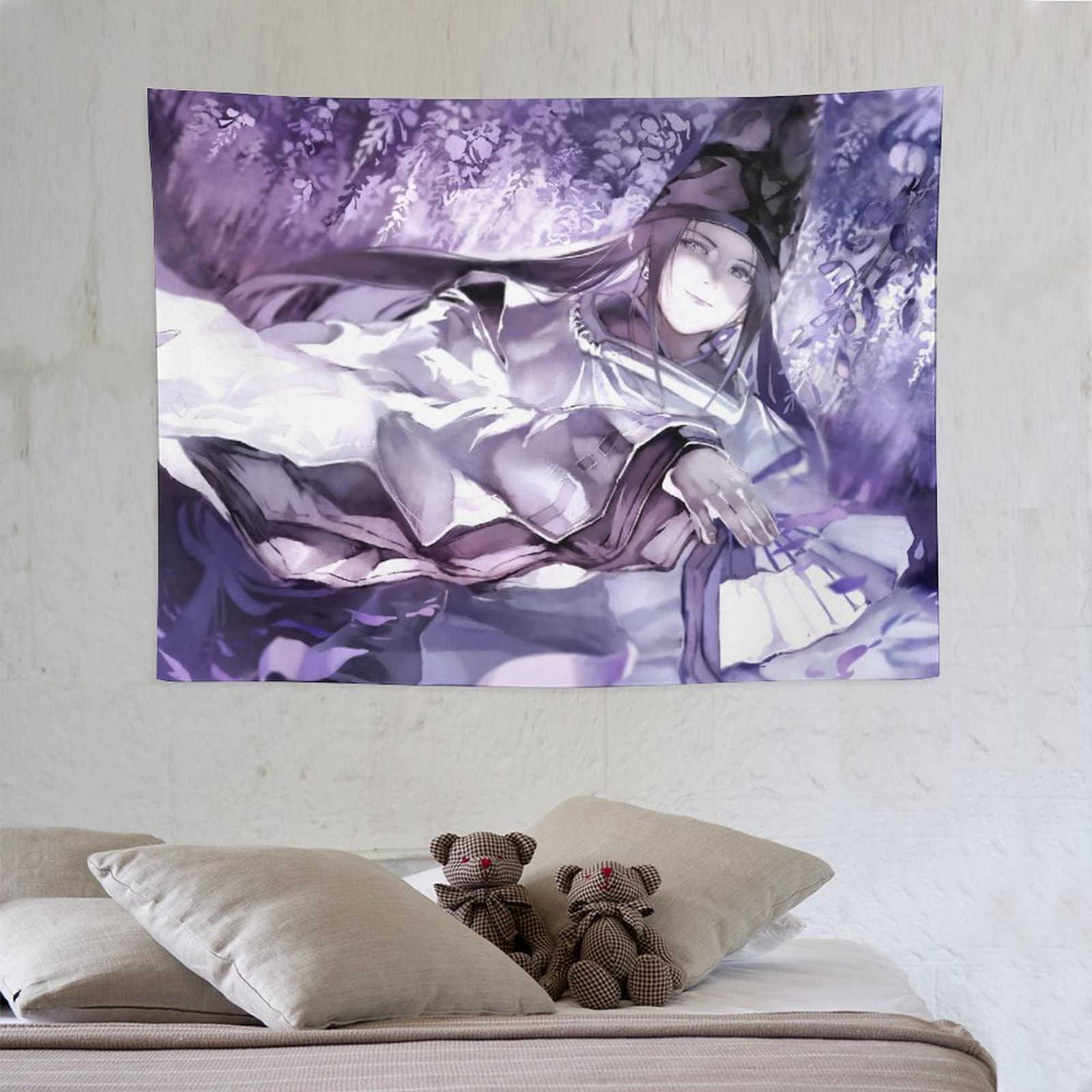 Amazon.co.jp: タペストリー 可愛い アニメ柄 ヒカルの碁 藤原佐為 壁