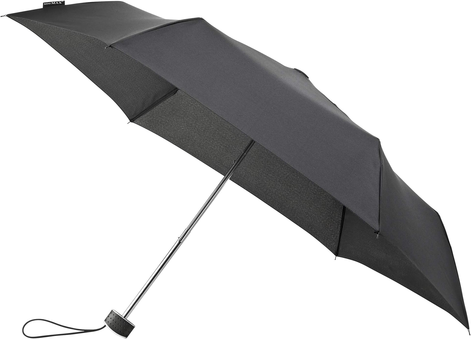 Mini max Parapluie de poche compact et léger pliant - Résistant au vent noir Folding umbrella, 22 cm, 90 liters, Black (Noir)