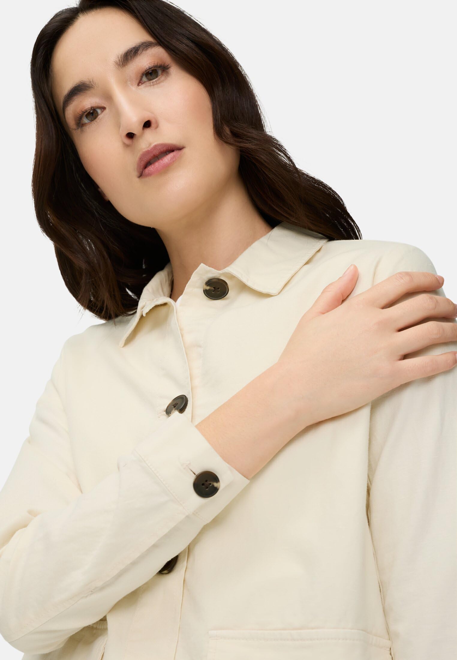 camel active 344190-5f98 Blazer Casual, Blanco, 44 Mujeres