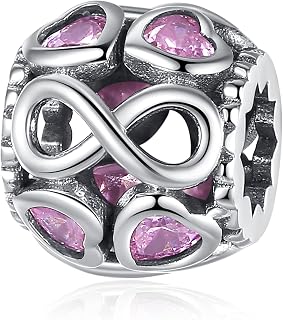 Infinite Shine Charm for Pandora Charms Bracelet- 925 Sterling Silver Bead Openwork Charms, Happy Birthday Charms for Bracelet and Necklace