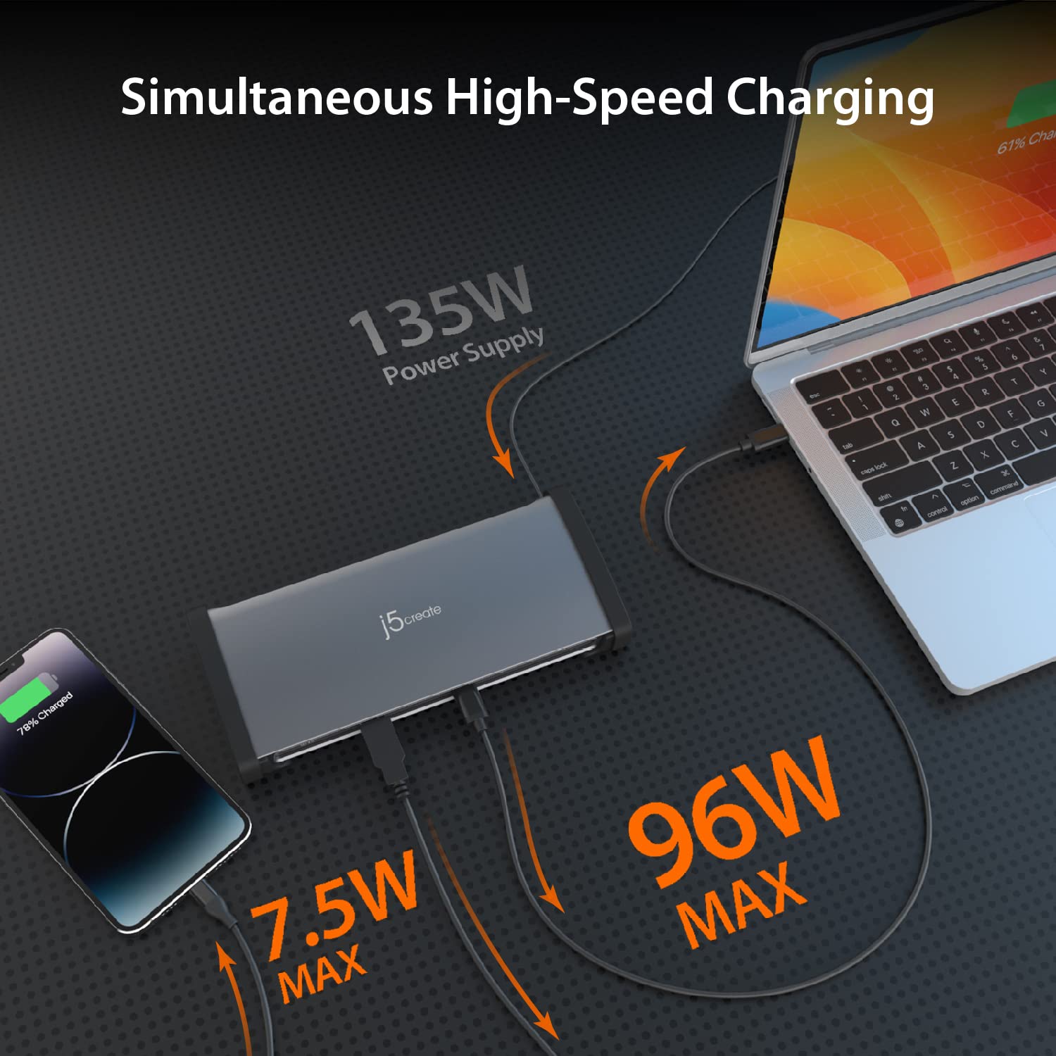 Amazon.com: j5create 8K Thunderbolt 4 Docking Station with Max 96W