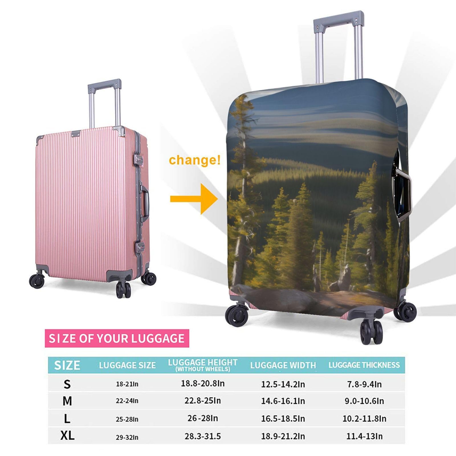 Houss D Valis D Protction, étui D Bagag élastiqu épais L