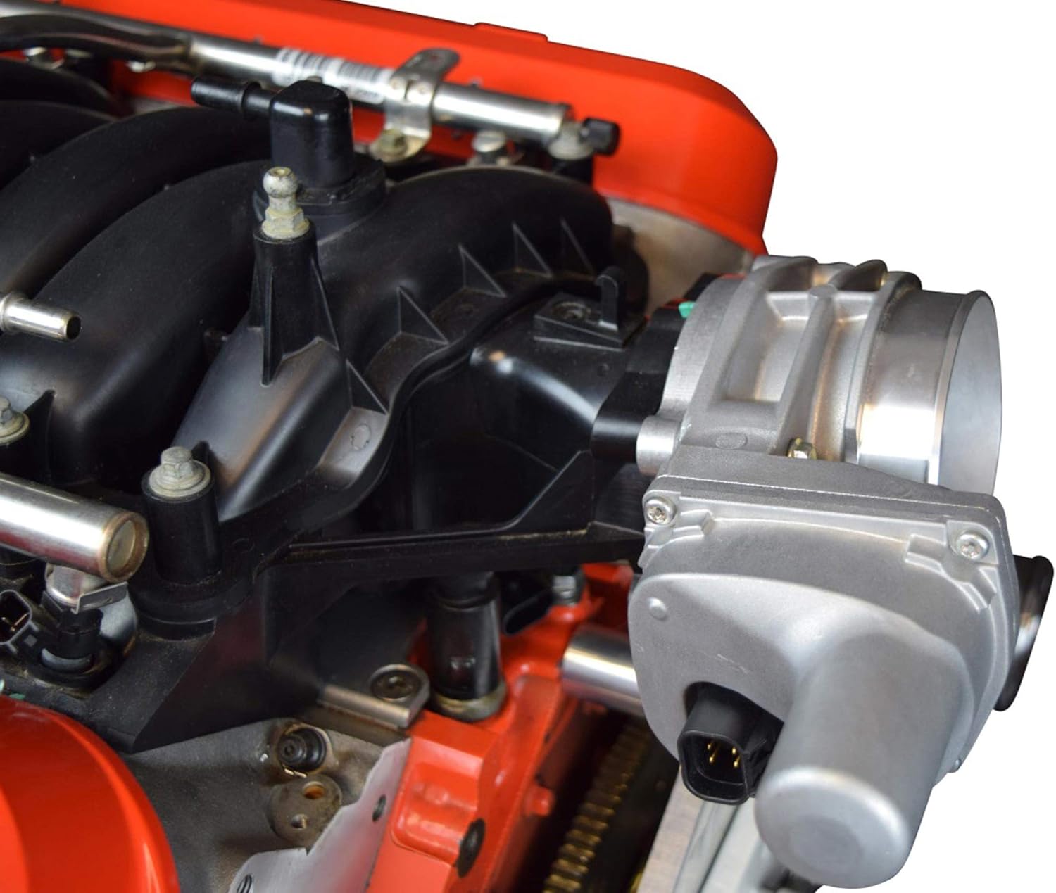 ICT Billet LS4 Intake Manifold to LS3 DBW Throttle Body - Adapter Plate LS 4 Bolt TB Compatible With GXP 551572