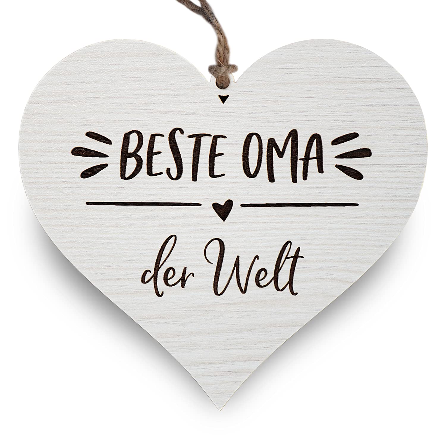 Oma cadeau verjaardag, unieke hartvormige acryl woondecoratie, met