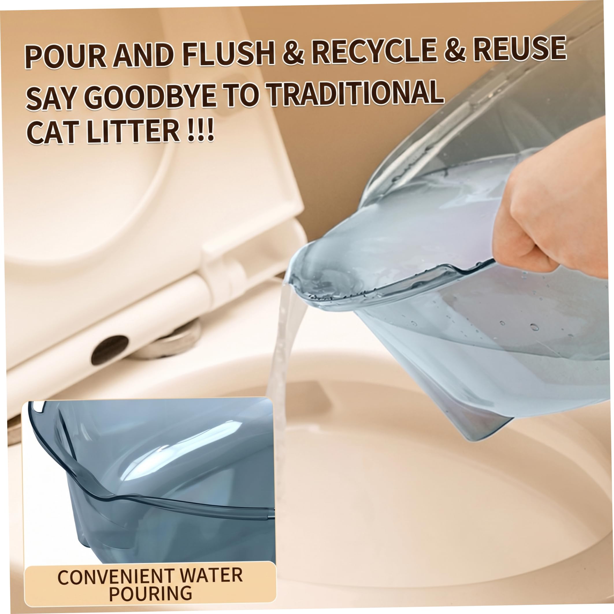 Kit de adiestramiento para IR al baño para Gatos, Kit de adiestramiento para IR al baño para Gatos: desechable, Control de olores, antisalpicaduras, Base Gruesa antivuelco (Amarillo).