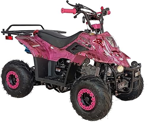 Miniatura 4 de Quad todoterreno automático de 110cc, con motor de 4 tiempos y llantas de 16" para niños, Fibra de carbono
