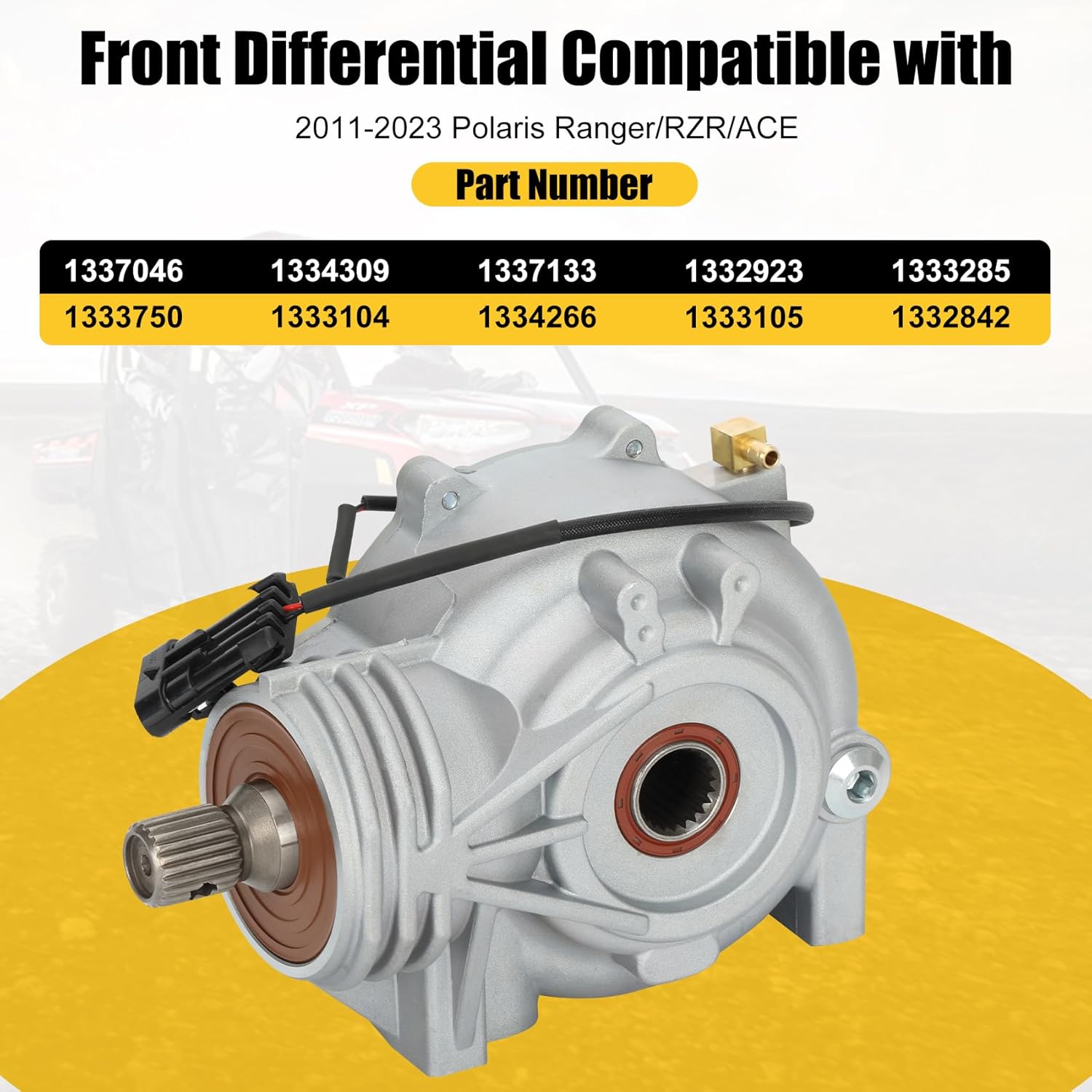 1337046 Front Differential Compatible with Polaris Ranger/RZR/ACE 500/570 / 800/900 / 1000 2011-2023 1333750 1333104 1334309