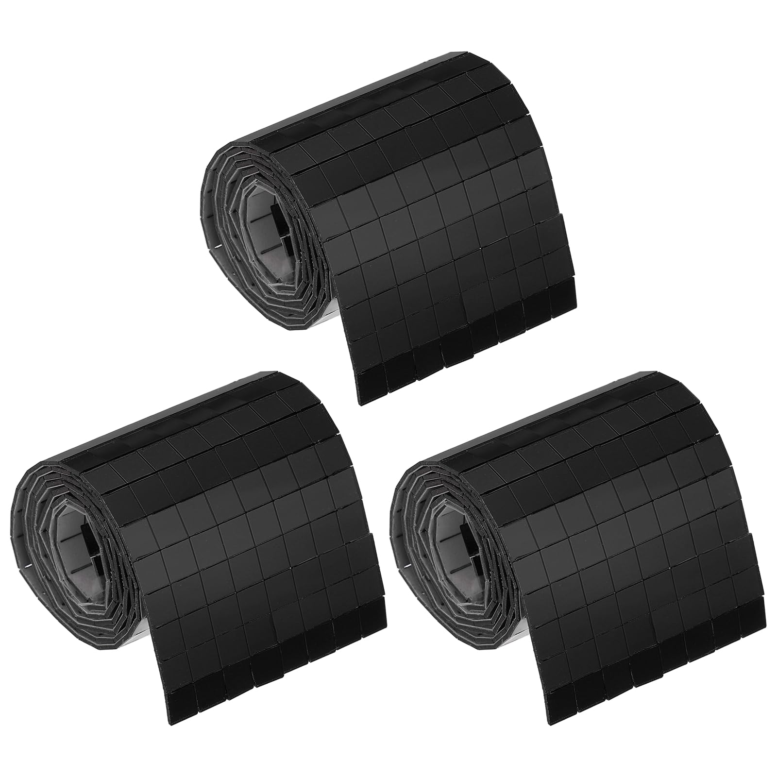sourcing map 4800 Pcs Mirror Mosaic Tiles 5 x 5 mm Square Acrylic Self-Adhesive Disco Ball Mirror Tiles Sticker for DIY Craft Decoration Art Collage Card Making, Black