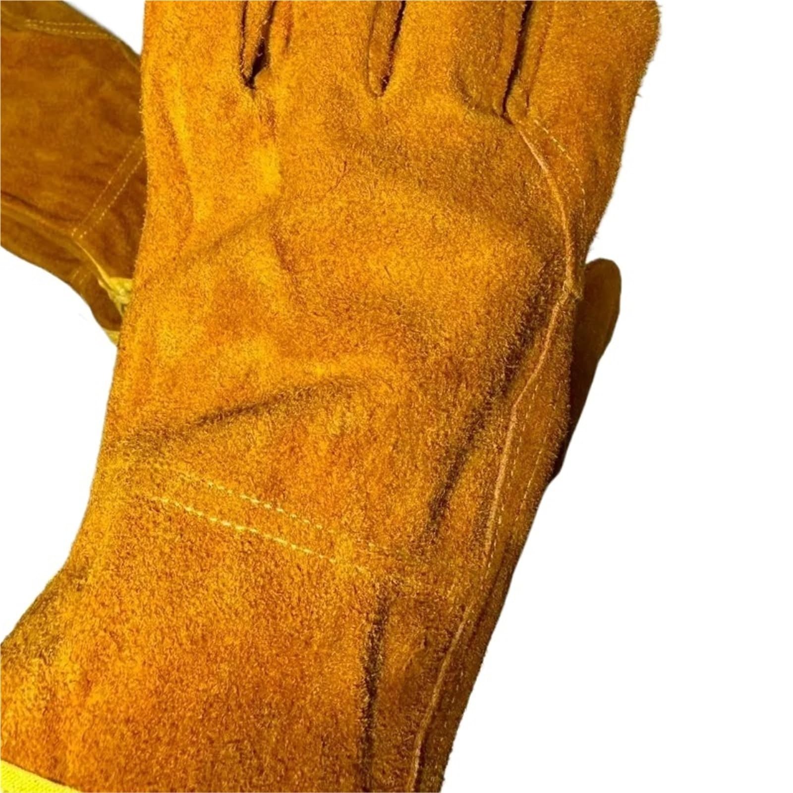 Genérico Compatible con 4/6/10 pares de guantes de trabajo de piel de vaca suave for hombres for tareas mecánicas de soldadura de jardín de granja de caza(4 pair)