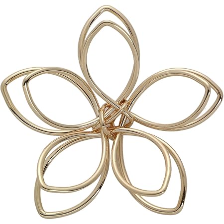 Amazon ハンドメイド素材店 4個 立体ワイヤー フラワー パーツ チャーム 大ぶり 針金パーツ 貼り付け カボション 花 バラ メタルパーツuvレジン クラフト 材料 資材 アクセサリー 多用途 金属 パーツ ゴールド 手芸材料 ピアス ネックレス イヤリング 部品 基礎