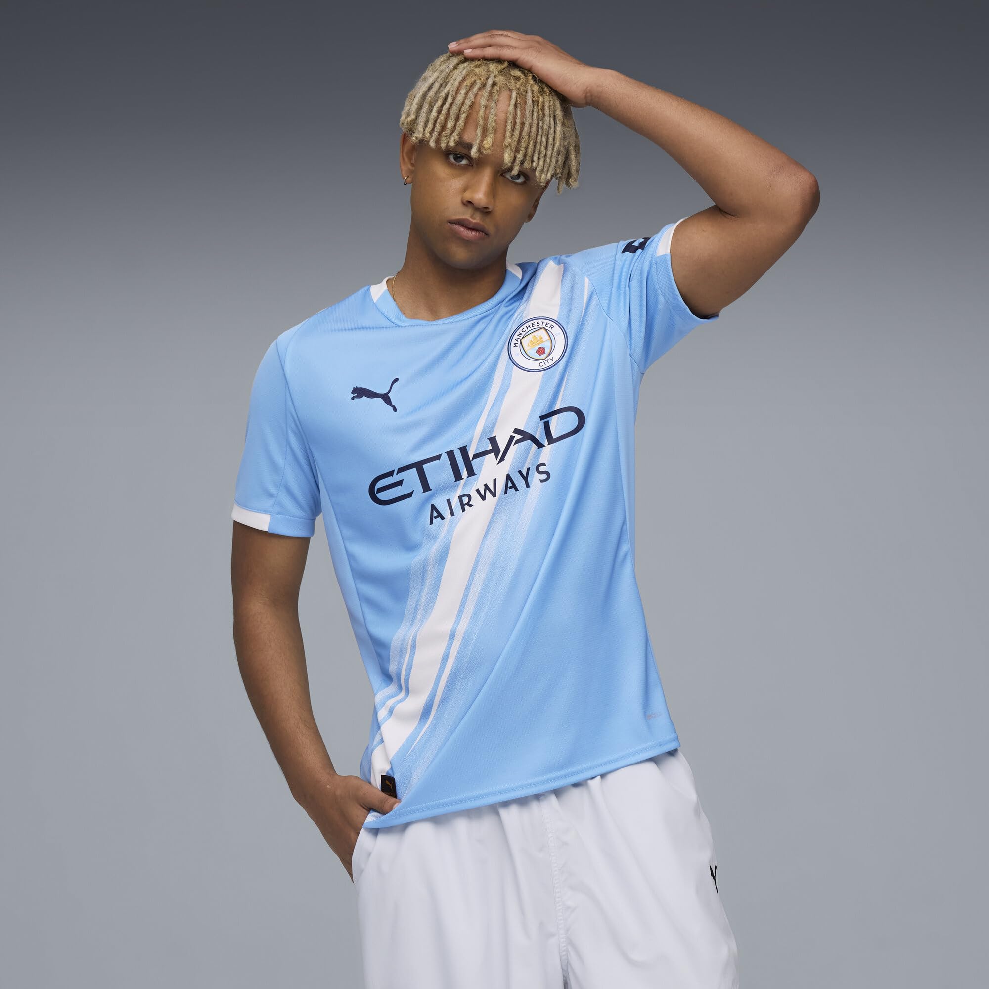 Camiseta Local del Manchester City Temporada 2025/26 - réplica - Hombre - Team Light Blue
