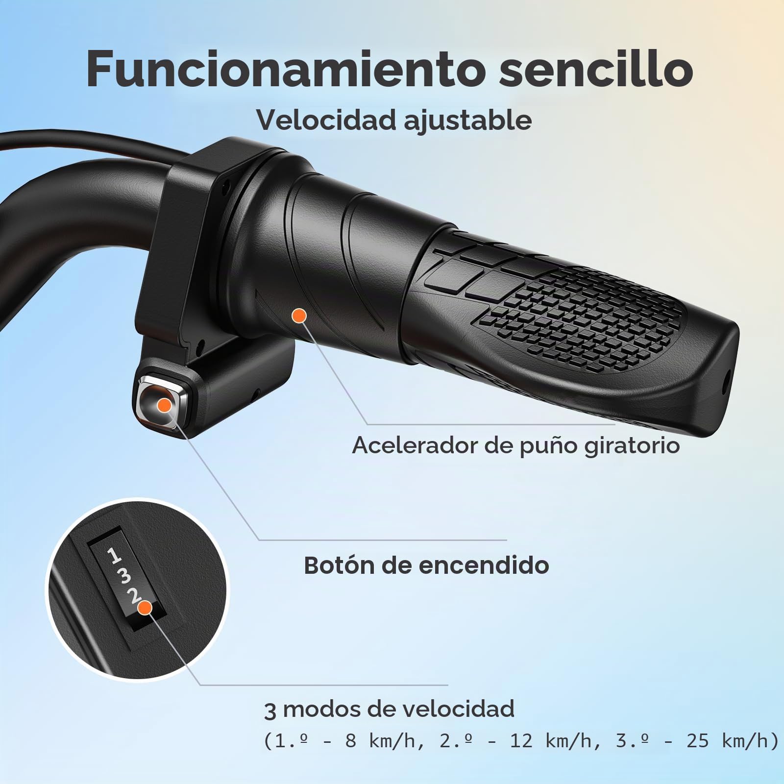 Milerocket 1 Moto Electrica Niños De 4-10 Años, 3 Modos De Velocidad：8/12/25 Km/H, Batería De 36V 4Ah, Autonomía hasta 20 Km, Moto para Niños con Doble Suspensión