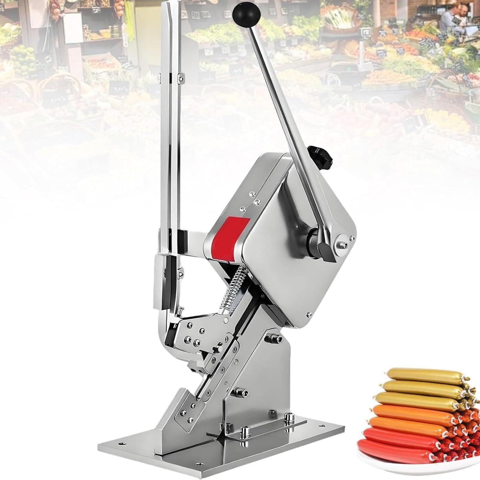 ASerZenith Manual U-Shape Food Sealer, Sausage Clipper Clipping Machine, Commercial Clipper For Meat Processing Plants, Supermarkets,Machine+U508