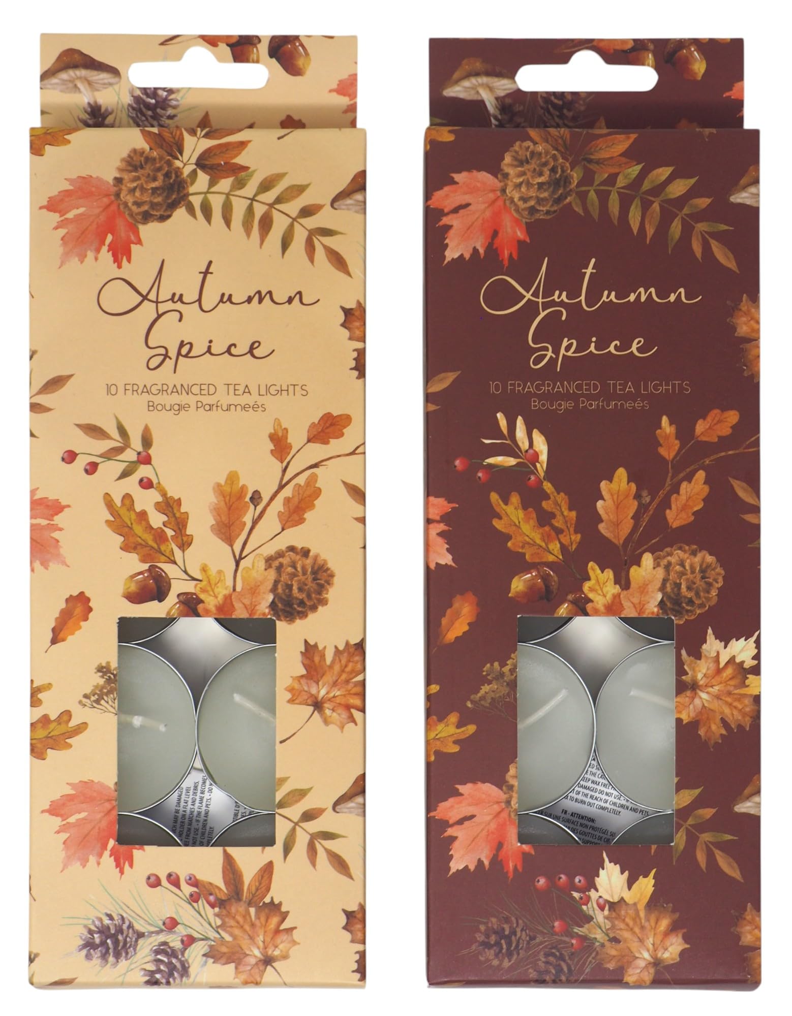 Autumn Spice Fragranced Tealights Candles - Set of 20