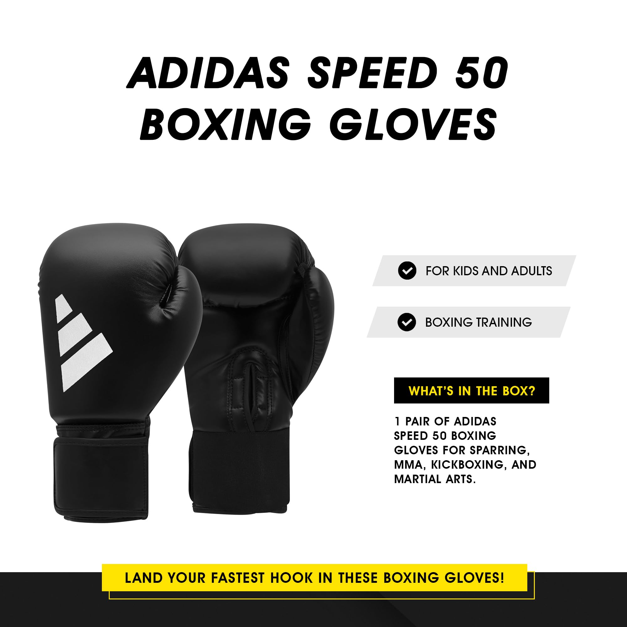 Adidas Speed 50 ADISBG50 Guantoni da Boxe per Arti Marziali