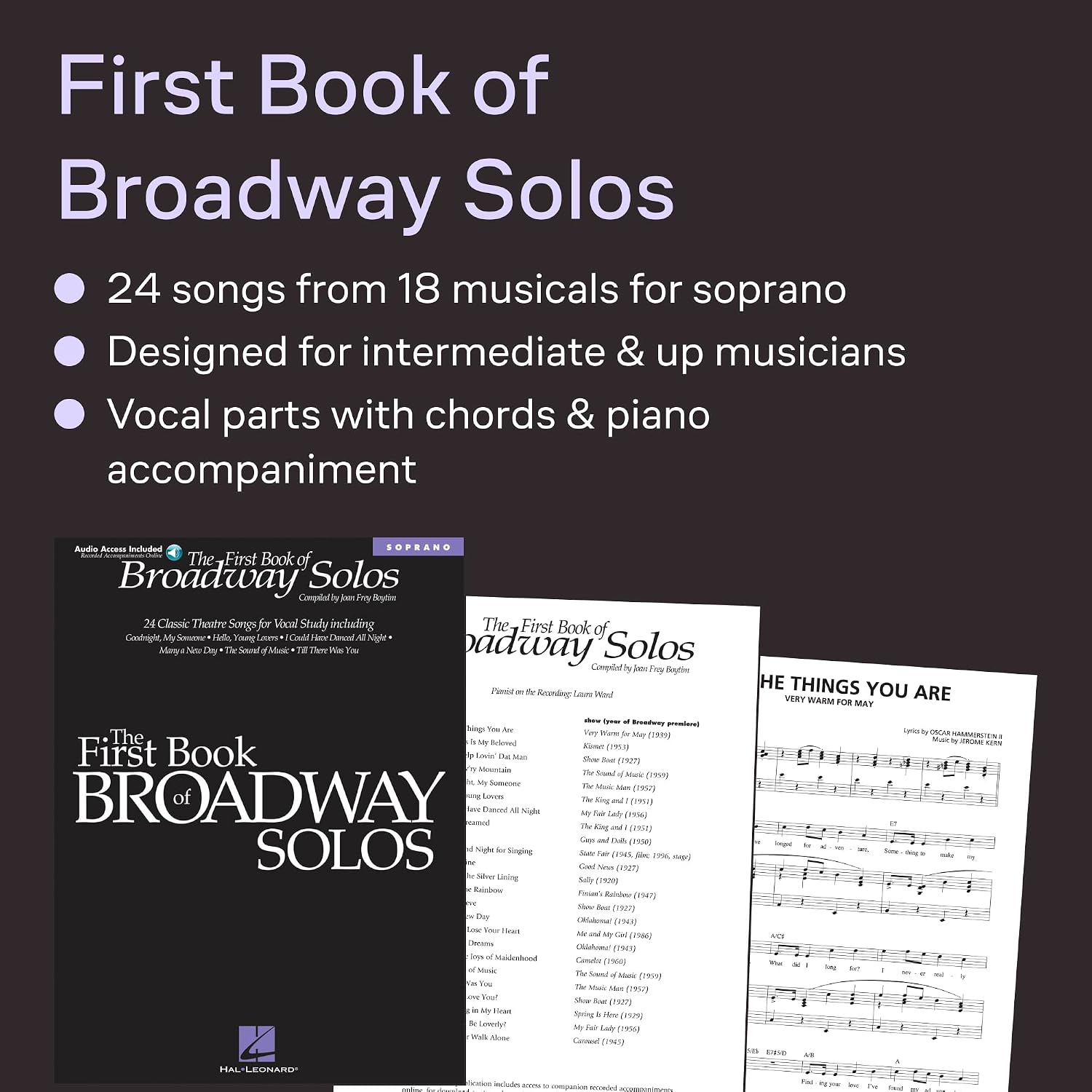 The First Book of Broadway Solos: Soprano (Book & online audio access)