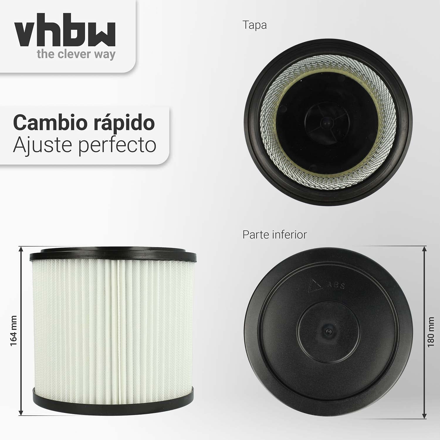 vhbw 10x Filtro plisado compatible con Aqua Vac Multisystem 500i