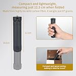 UTEBIT Extendable Mini Camera Tripod 2-Level Height Adjustable Universal Small Table Tripod with 1/4 Inch Screw Lightweight Foldable Compact Tabletop Stand for Video Photography Live Streaming